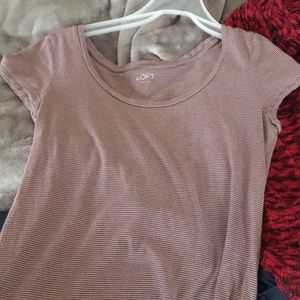 Striped short sleeved tee